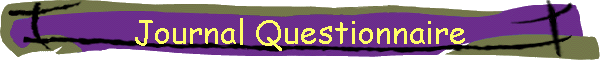 Journal Questionnaire