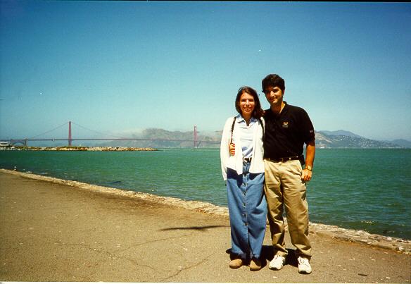 Jodie and Adam at the SF marina