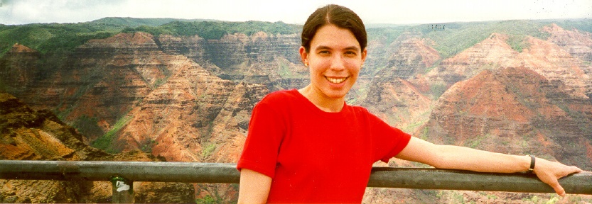 Jodie at the Waimea canyon