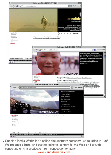 Candide Media Works is an online production company I cofounded and worked with for five years as a senior producer.