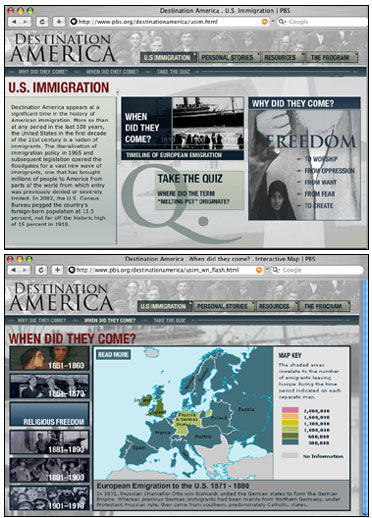 Destination America is a four-part documentary on U.S. immigration.