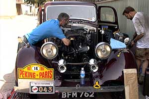 Jonathan Prior works on his 1936 Railton.