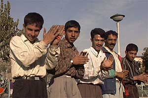 Some Iranian teens want merely to encourage the 
drivers.