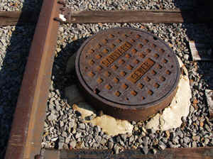 Sanitary Sewer Between the Tracks