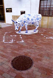 Stamford Cover with Painted Cow