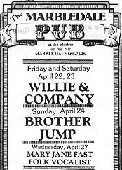 Marbledale Pub Gig April 27, 1982