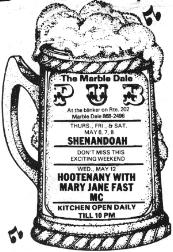 Marbledale Pub Gig May 12, 1982