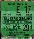 Forest Hills Ticket to Beatles Concert
