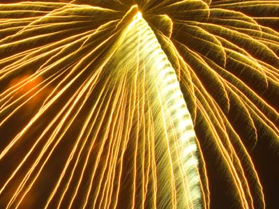 FIREWORKS IN ORANGE