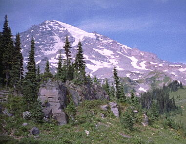 [view of Mount Rainier peak]