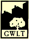 The trust's logo consists of three buildings on a hillside and a large oak tree.