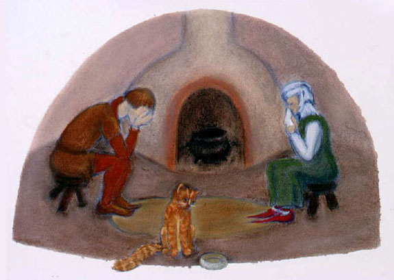 Shoemaker and Elves Illustration by Gwen Holbrow