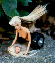 Off-Road Barbie Defending Her Kill