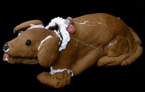Gingerbread Nodder Dog by Gwendolyn Holbrow