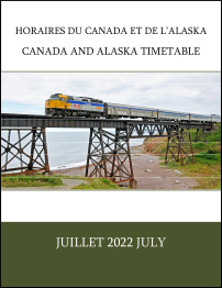 Pictured above is a sample cover for Canada and Alaska Timetable