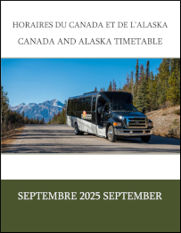Pictured above is a sample cover for Canada and Alaska Timetable