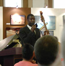 Marcus Shelby addressing the audience