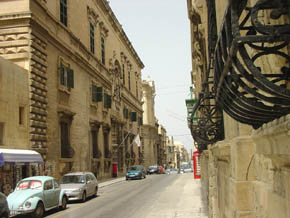 Typical street of Malta