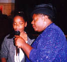 Katherine Davis with student