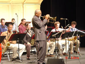 Fred Berry performing with the Sanford Jazz Orchestra