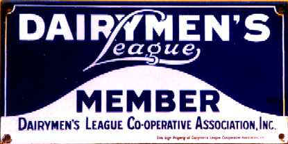 Dairymen's League Sign