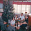 Family Christmas circa 1955.Grandmother on right. Uncle Clifford on far left.