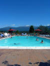 Heated (year-round) pool with views of mountains