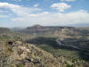 Beautiful New Mexico landscape with Rio Grande below