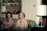 Ken's mom, Jean with grandmother in grandmother's house in Summit, NJ.