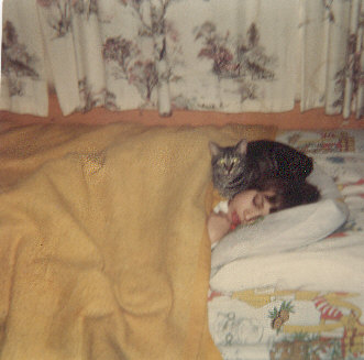 Me and my sister Fuzzy. She is the best!