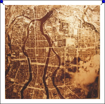 Hiroshima - aerial view before