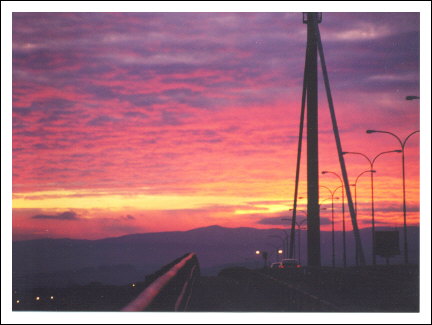 erskine bridge sunset