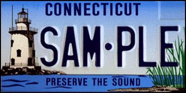 State of CT plate