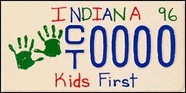 State of IN plate