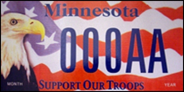 State of MN plate