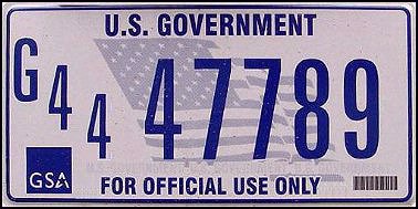 US Federal Government plate