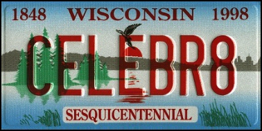 State of WI plate