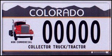 State of CO plate
