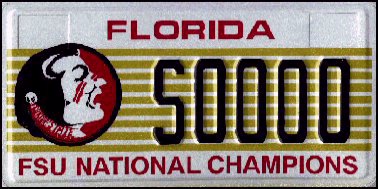 State of FL plate