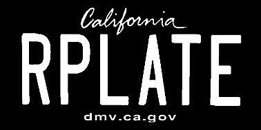 State of CA plate