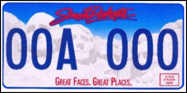State of SD plate