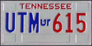 State of TN plate