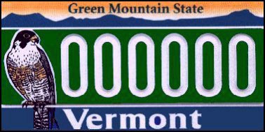 State of VT plate