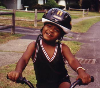 Abhinay on his Bike