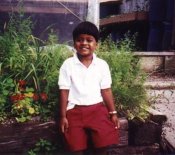 Abhinay at the Natick Organic Farm