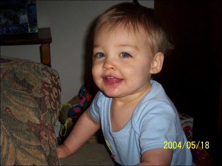 Just a little drool mom!