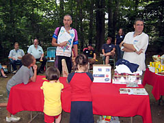 Drumming up donations at the Where's George BBQ raffle