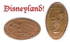Disneyland pressed pennies