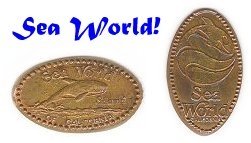 Sea World pressed pennies