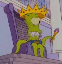 Screen shot from the simpsons Treehouse of Horror VII